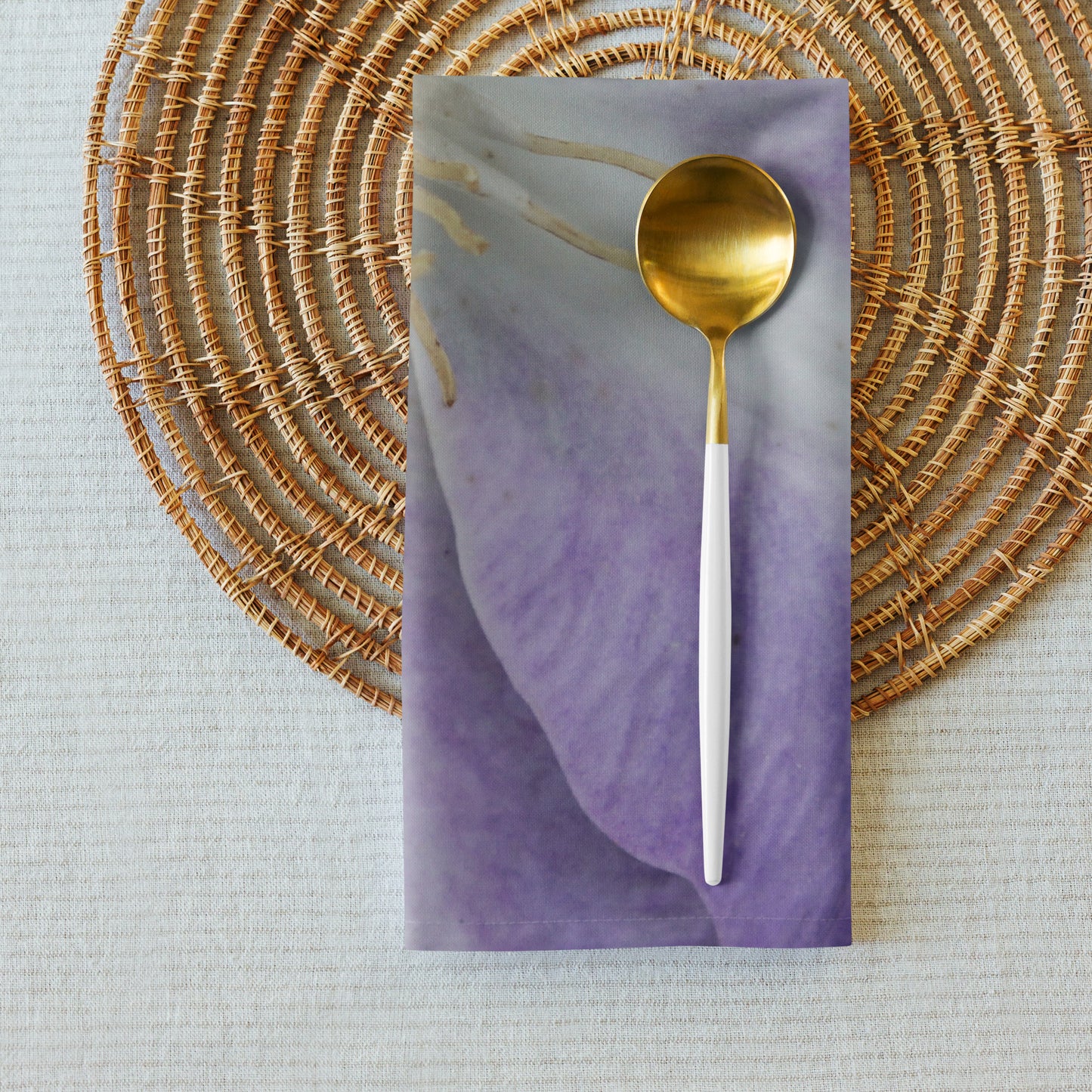 Purple Clematis Cloth napkin set