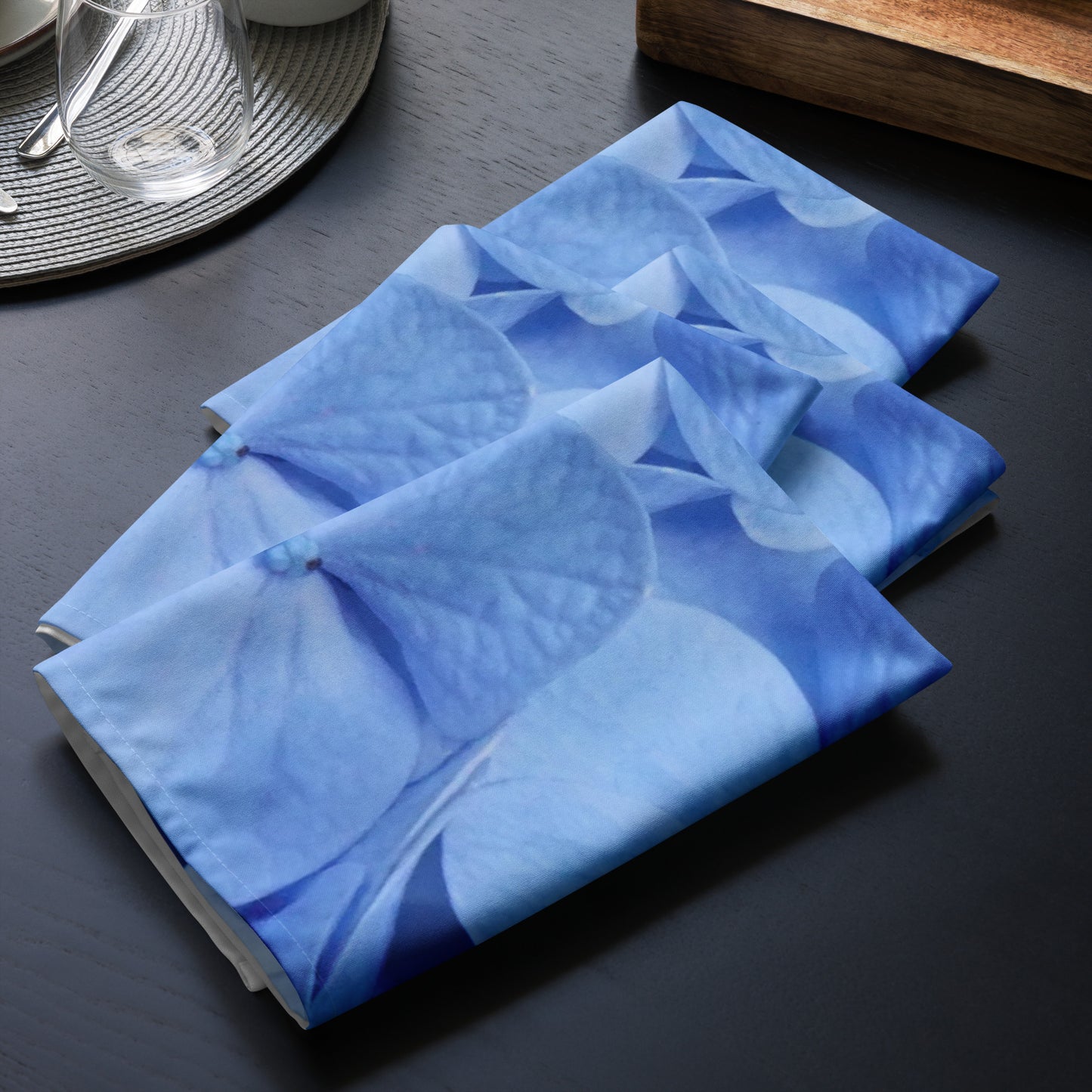 Blue Hydrangea Cloth napkin set