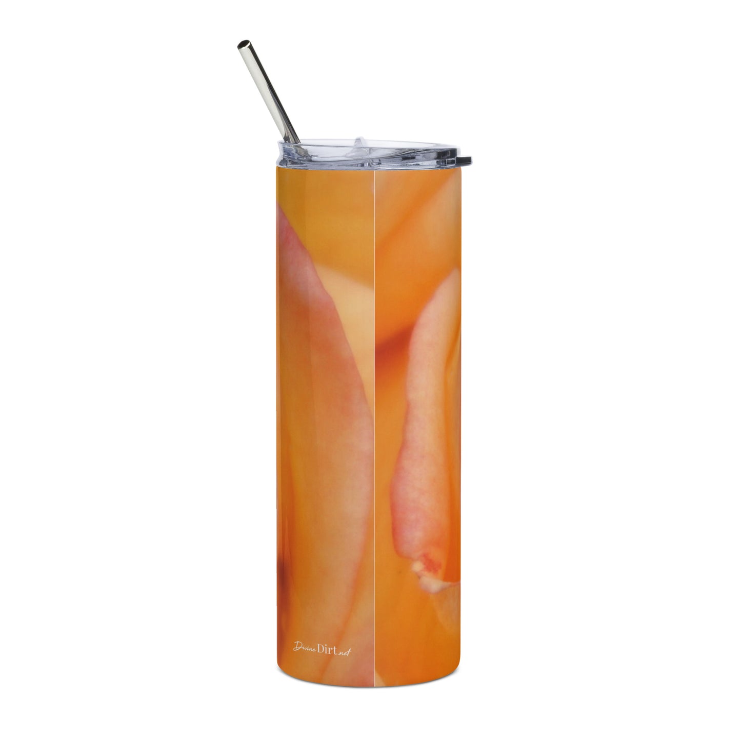 Orange Rose Stainless steel tumbler