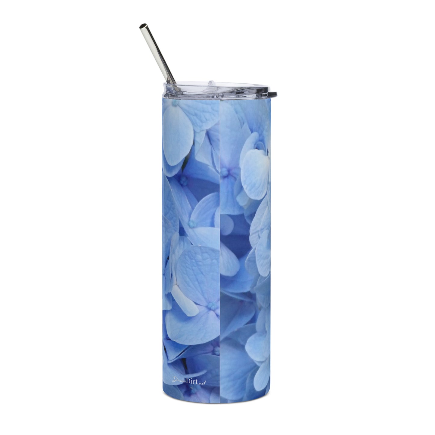 Blue Hydrangea Stainless steel tumbler