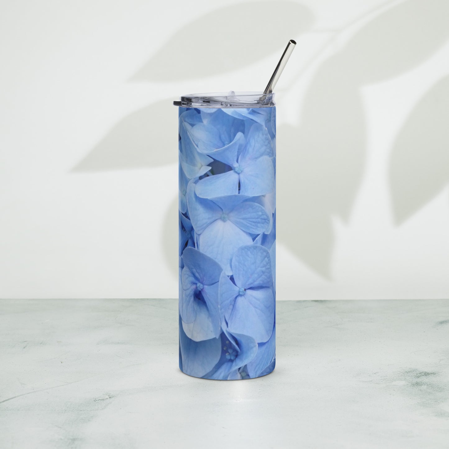 Blue Hydrangea Stainless steel tumbler