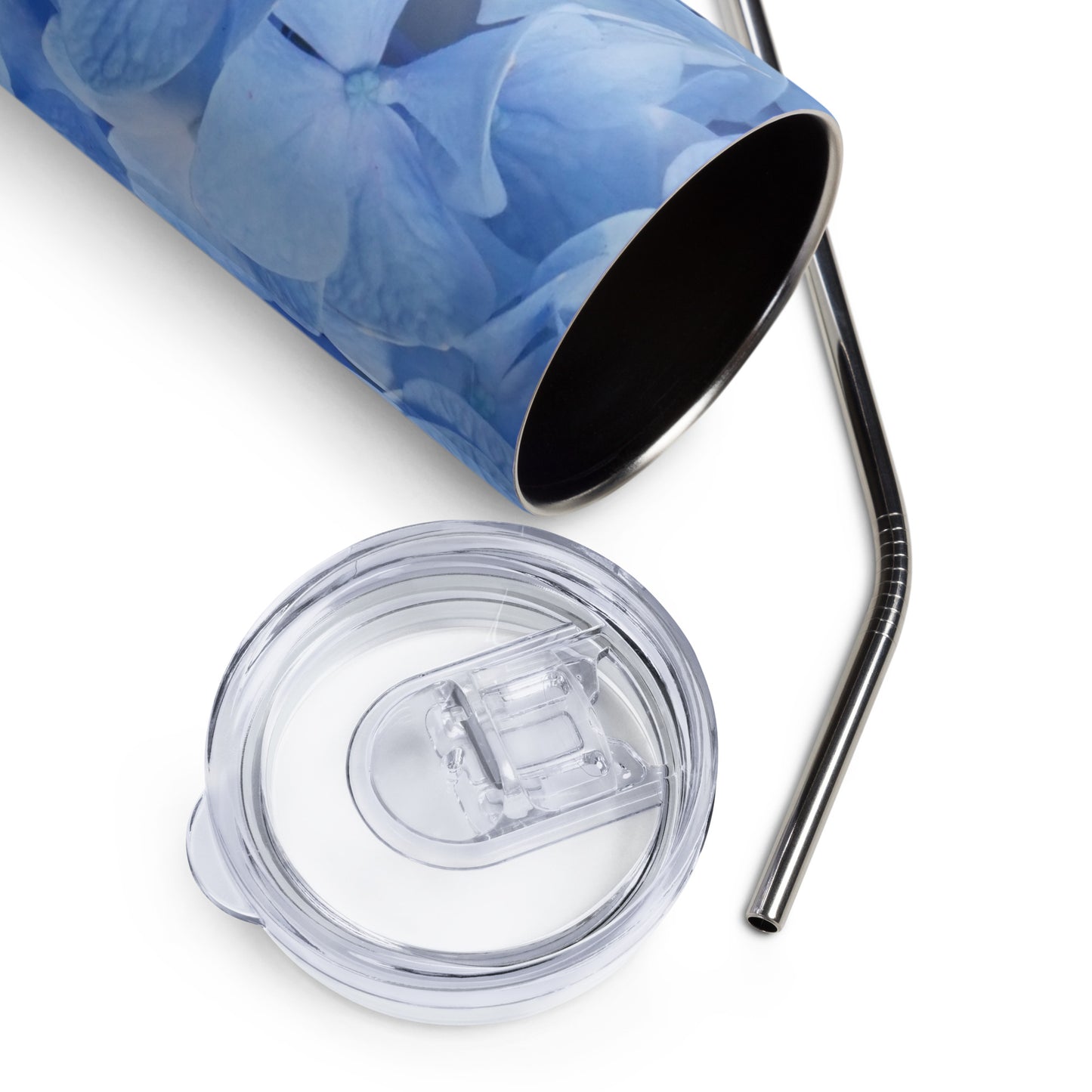 Blue Hydrangea Stainless steel tumbler