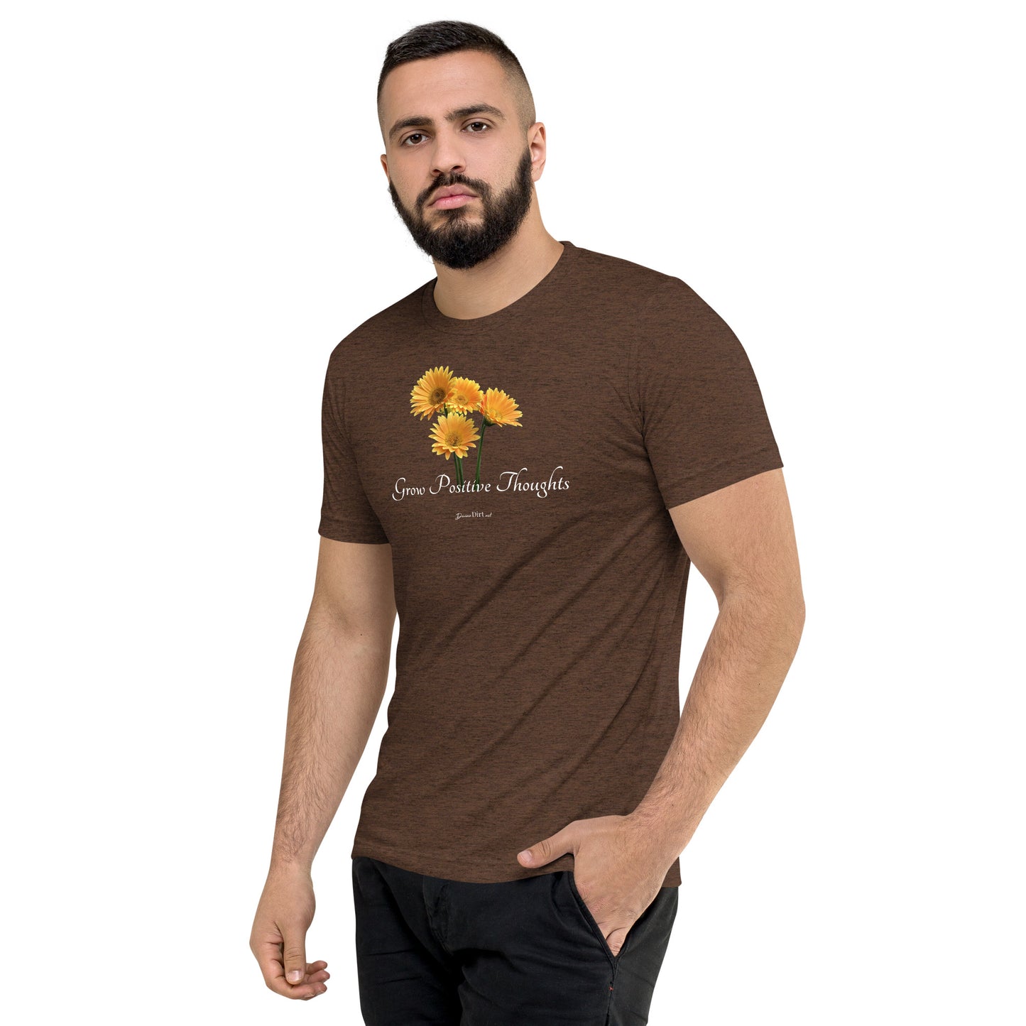 Grow Positive Thoughts-Tri Blend t-shirt