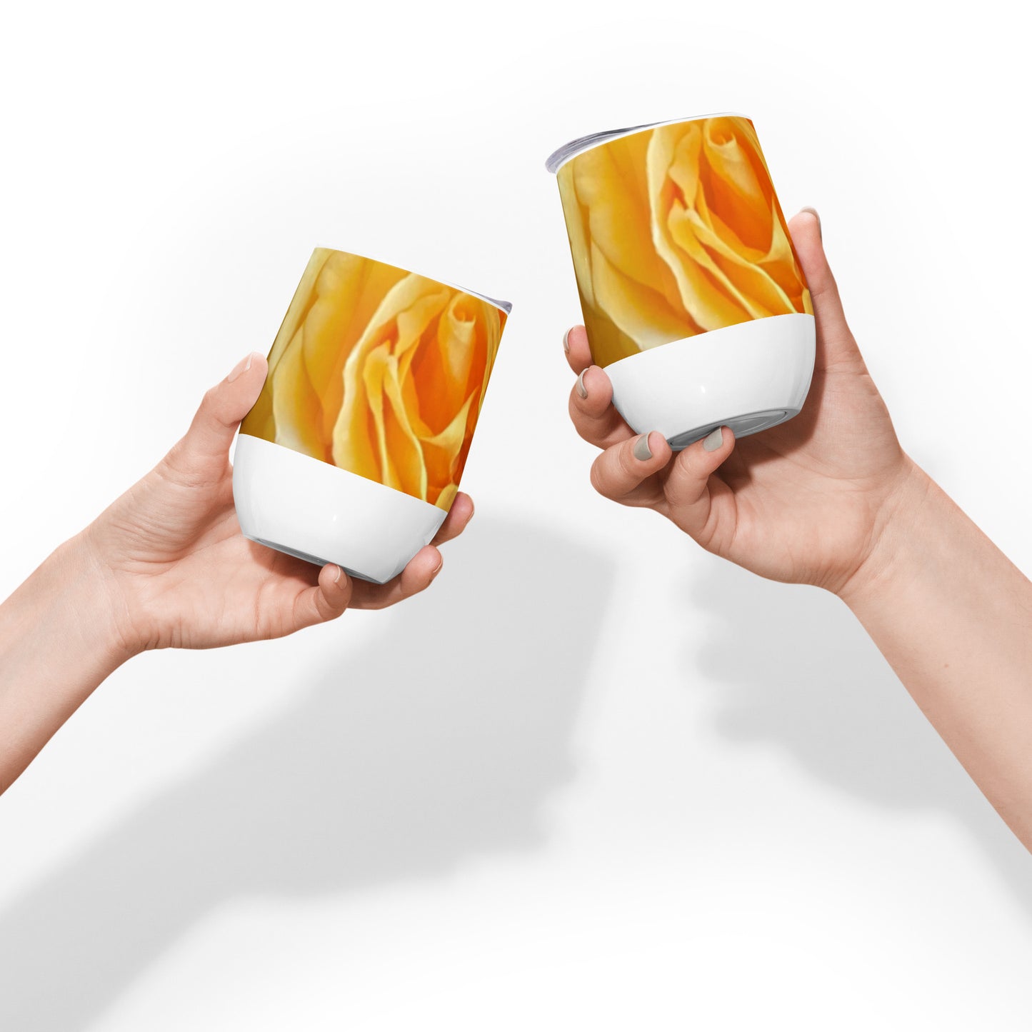 Yellow Rose Wine tumbler