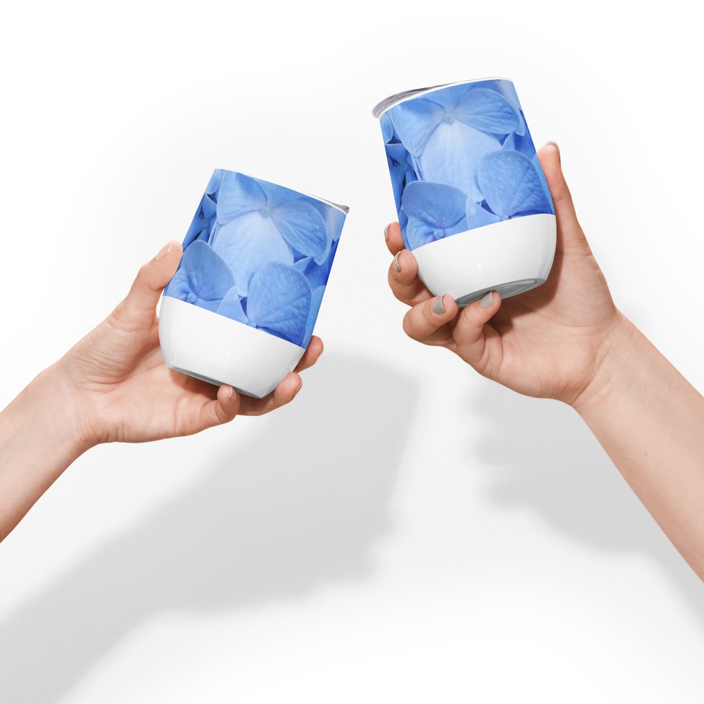 Blue Hydrangea Wine tumbler