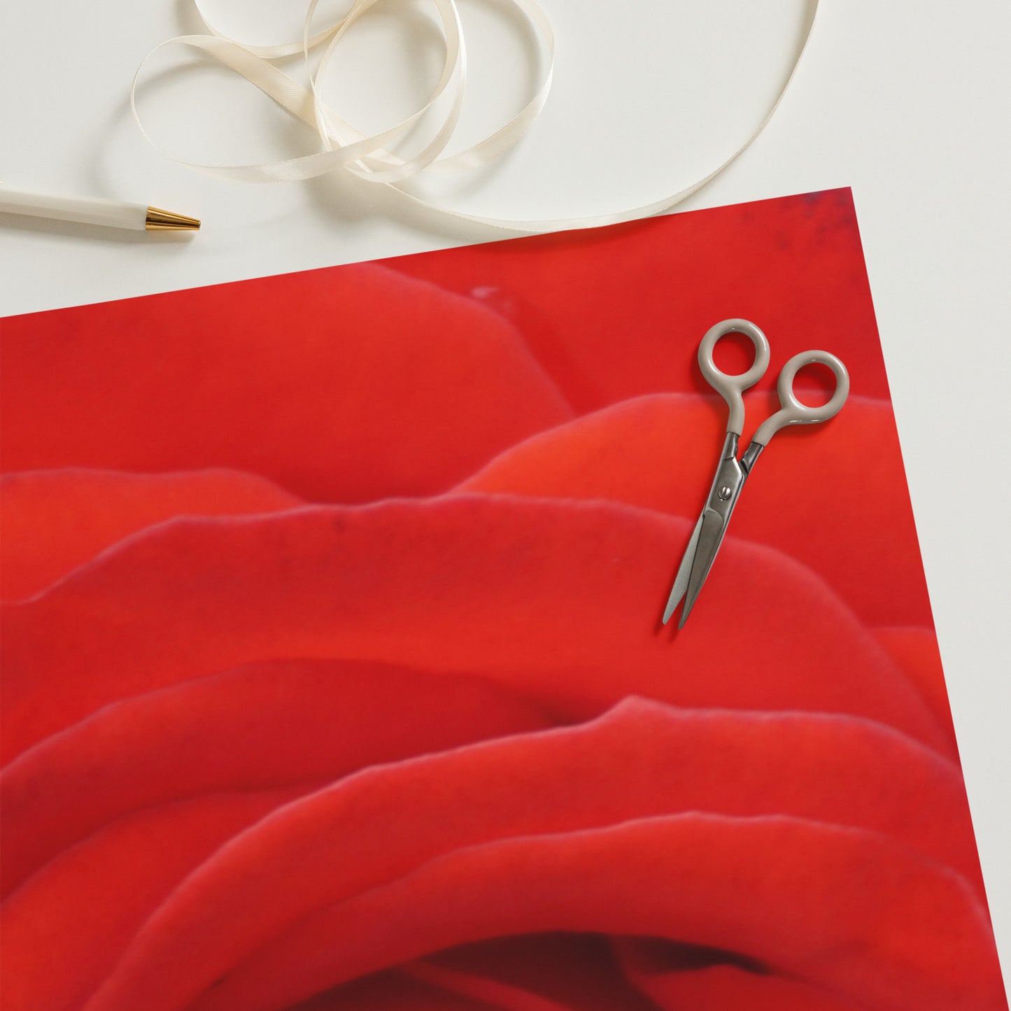 Red Rose Wrapping paper sheets