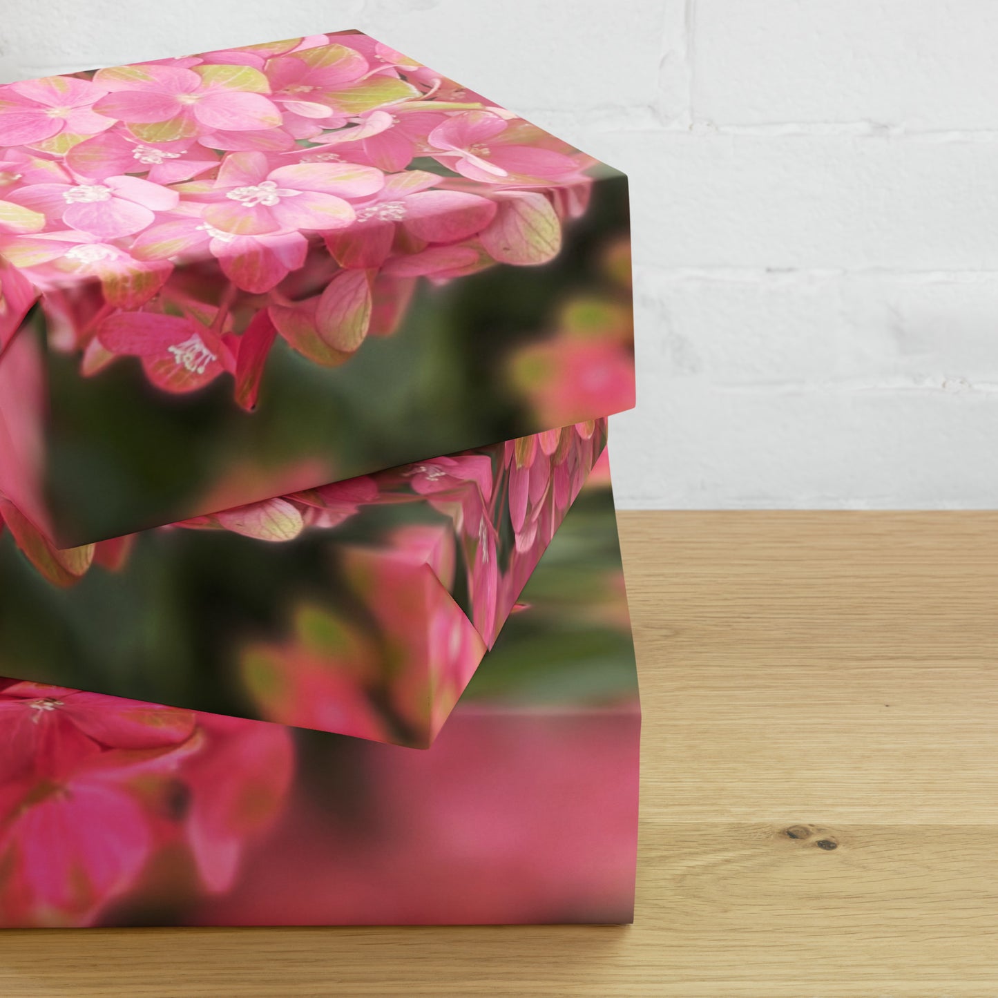 Pink Hydrangea Wrapping paper sheets