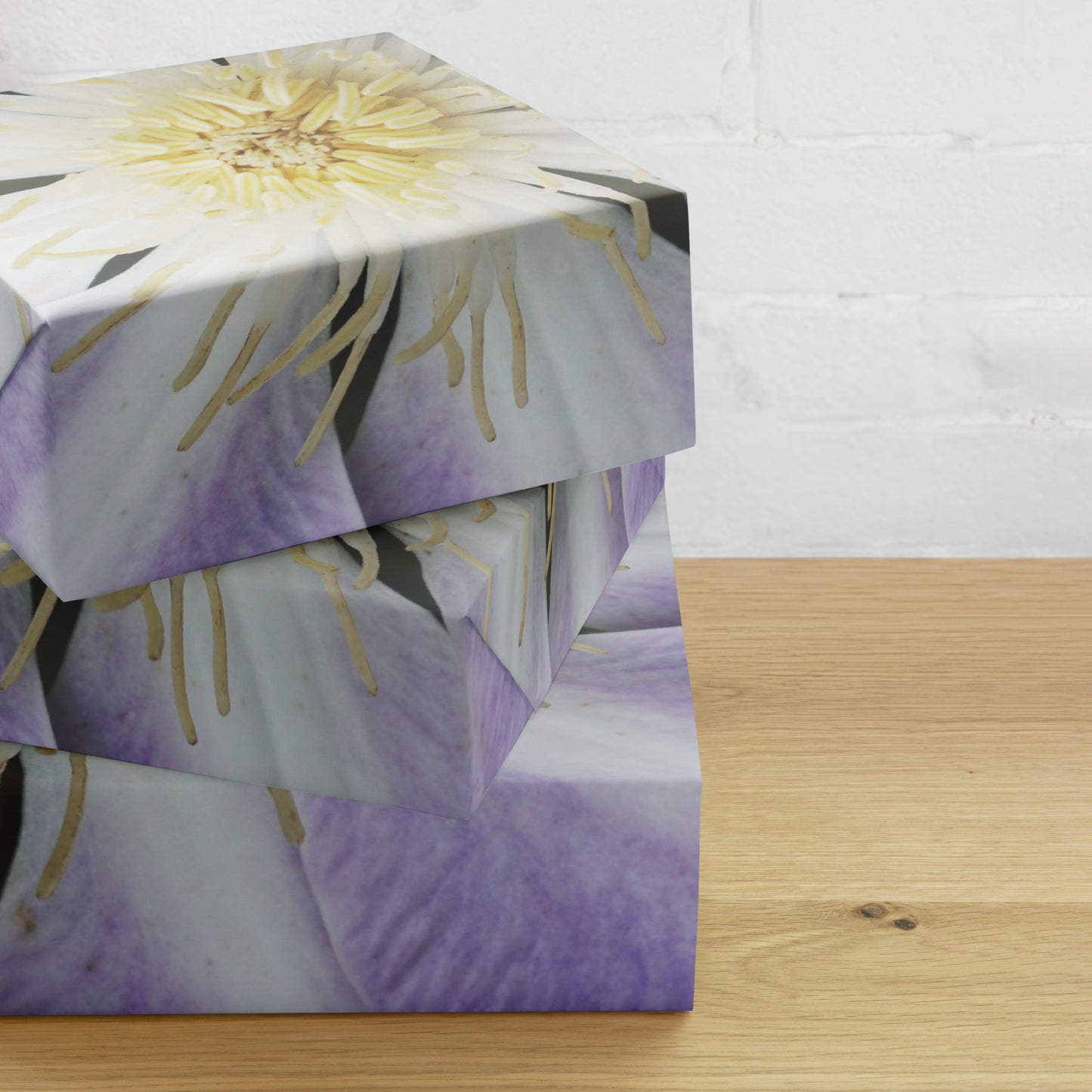 Purple Clematis Wrapping paper sheets