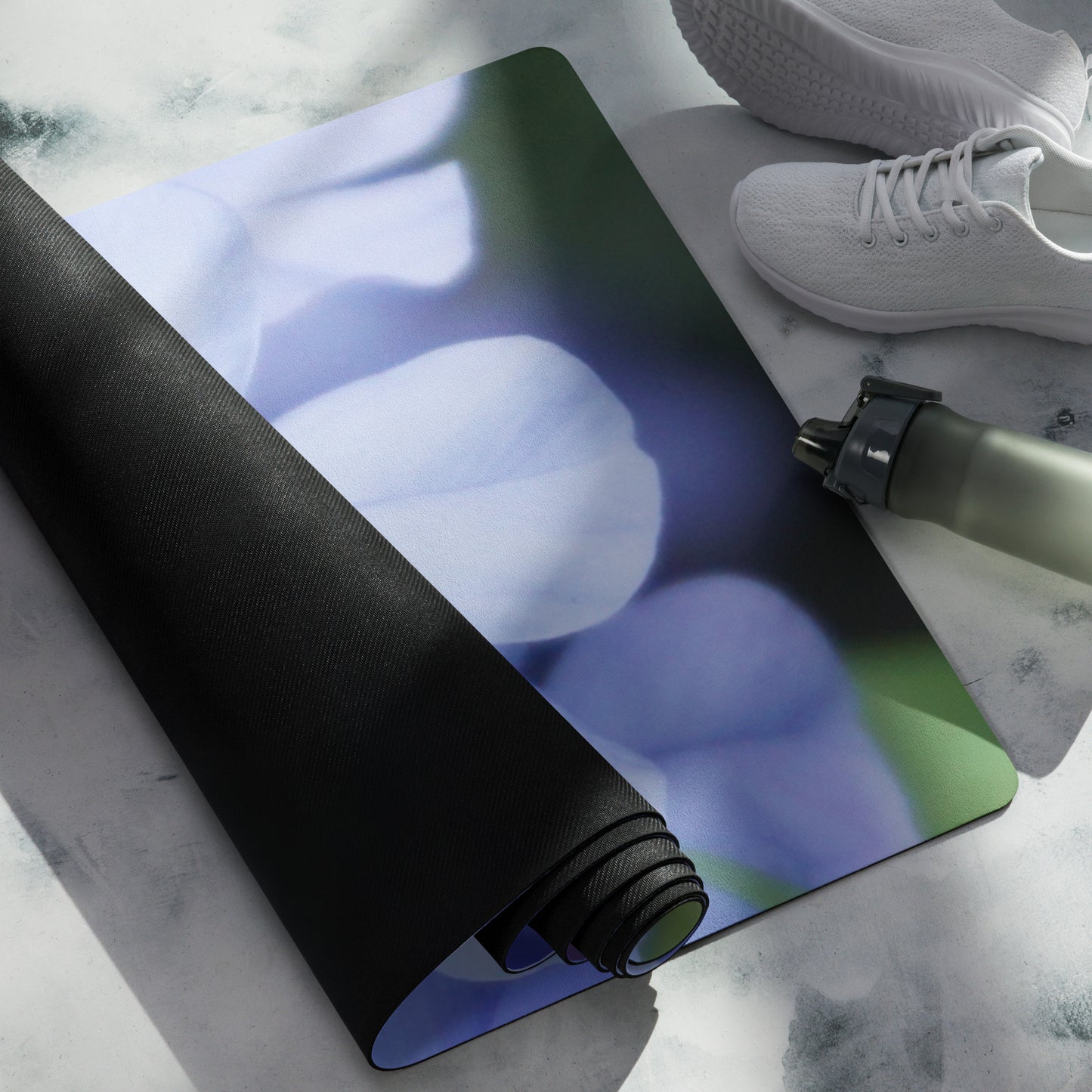 Blue Plumbago Yoga mat