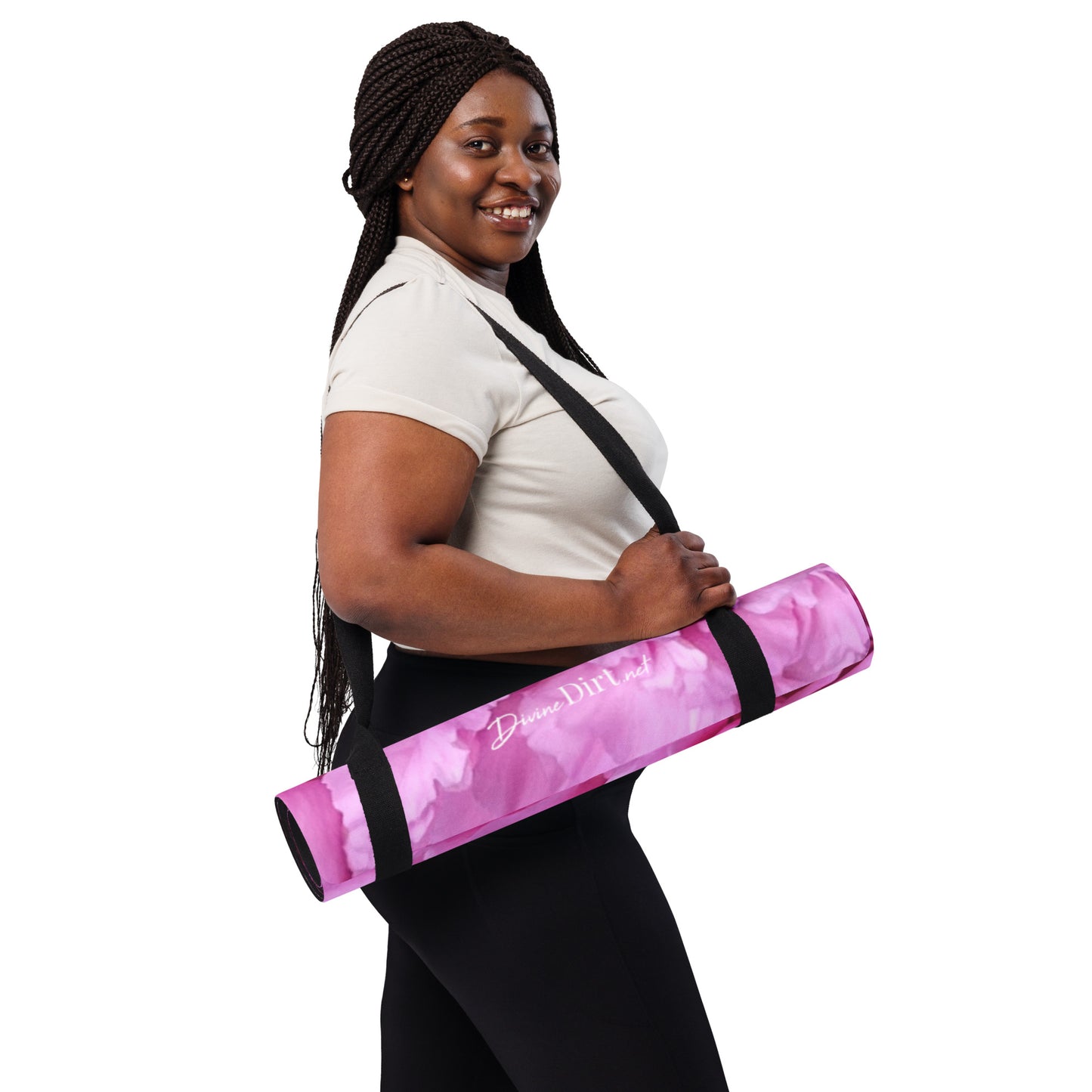 Pink Carnations Yoga mat
