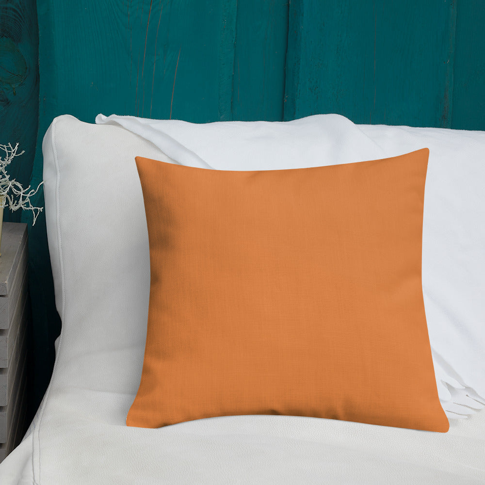 Golden Orange Gerbera Daisies Premium Pillow