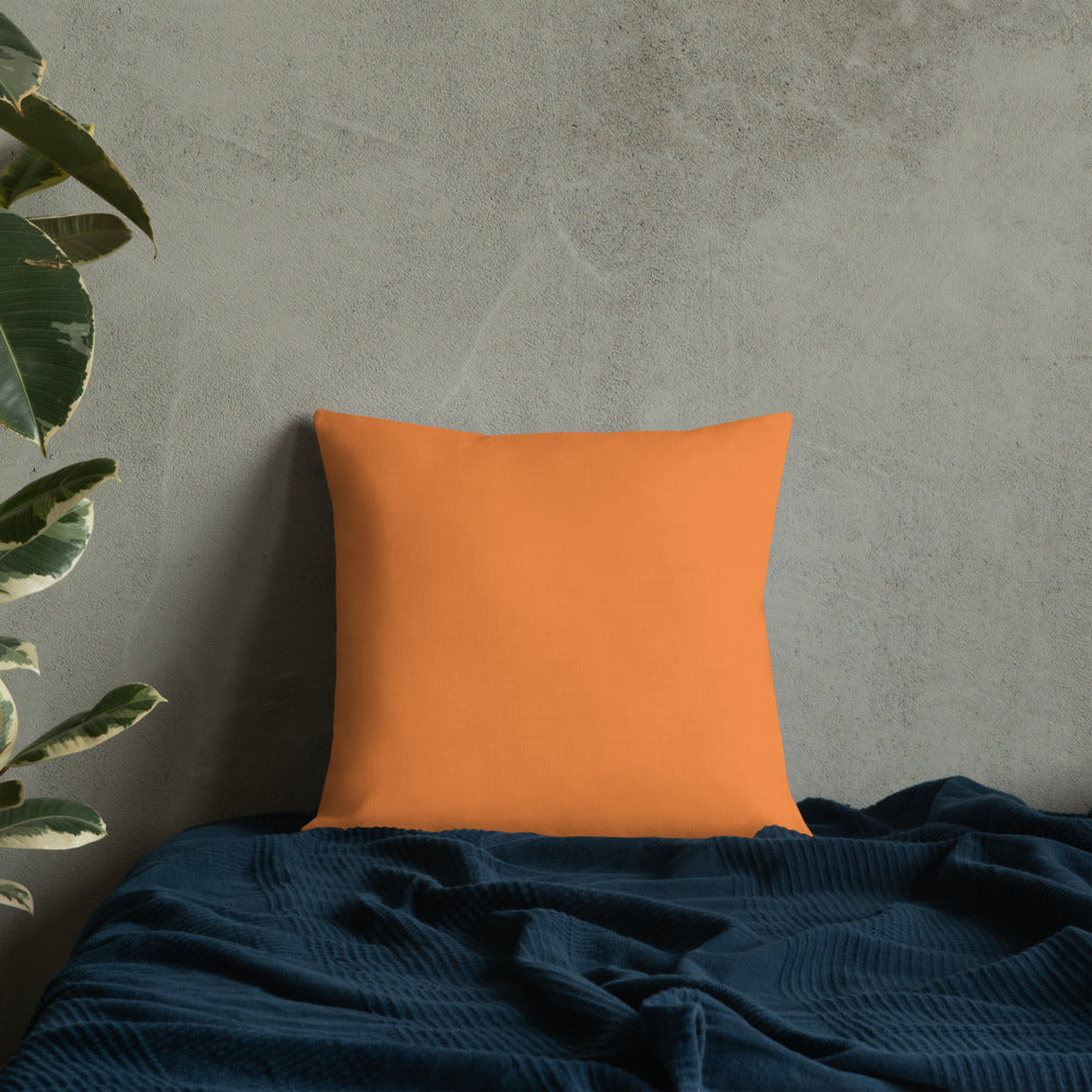 Golden Orange Gerbera Daisies Premium Pillow