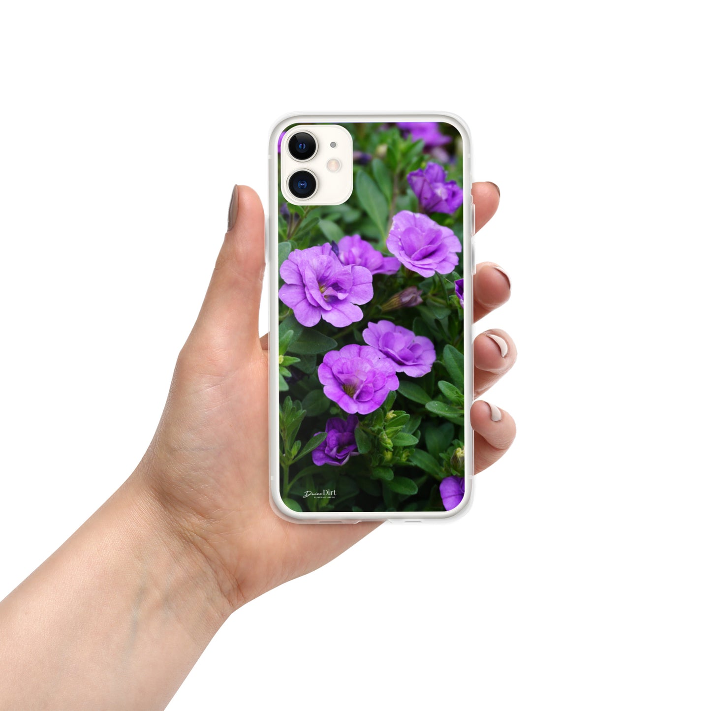 Purple Petunias iPhone Case