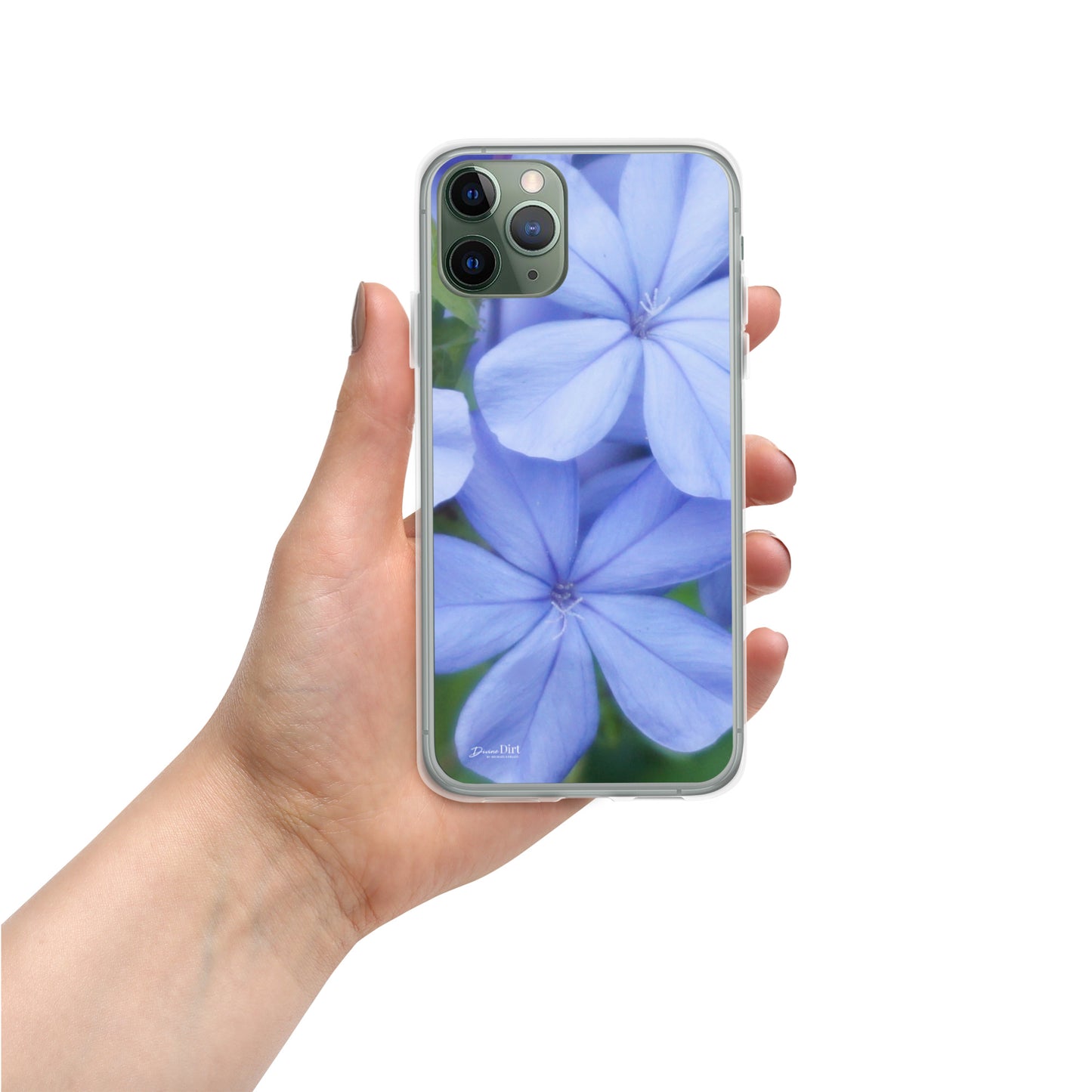 Blue Plumbago iPhone Case
