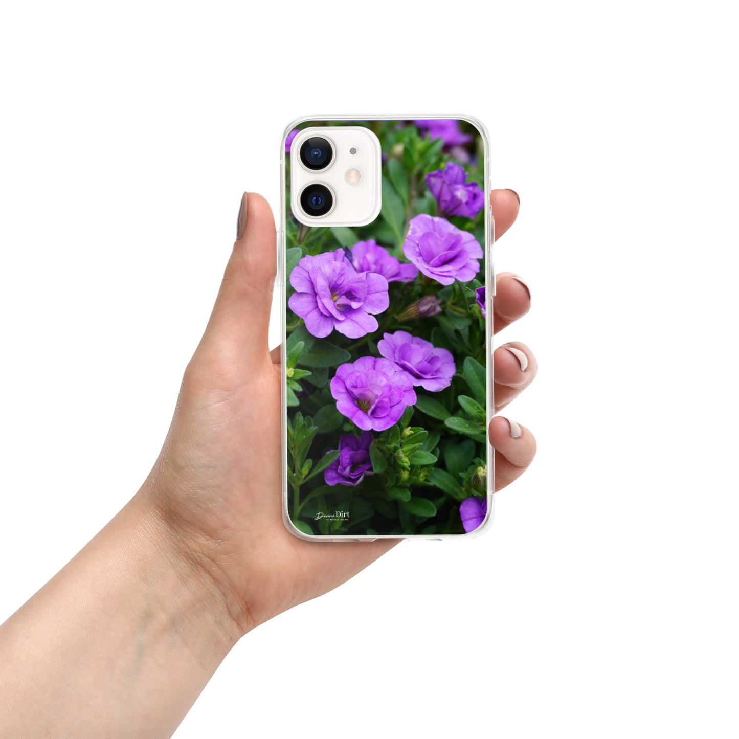 Purple Petunias iPhone Case