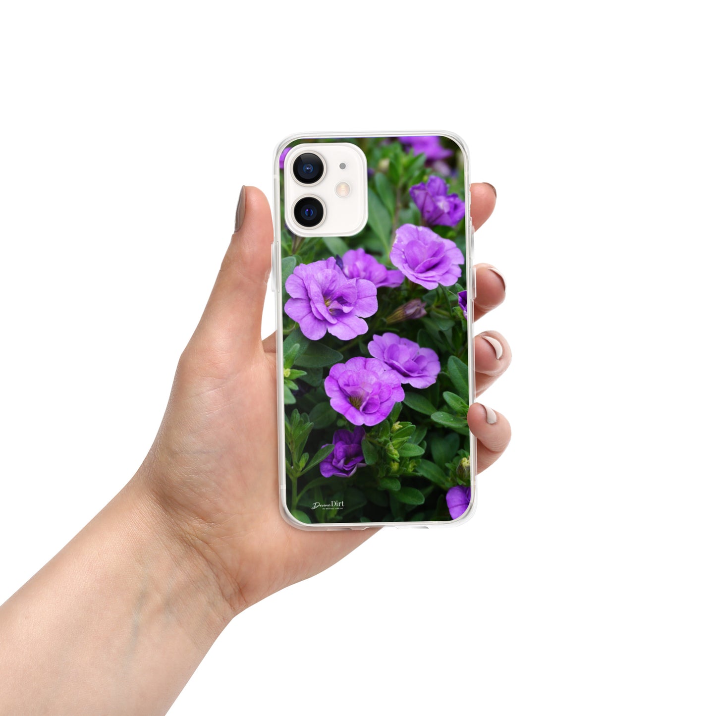 Purple Petunias iPhone Case