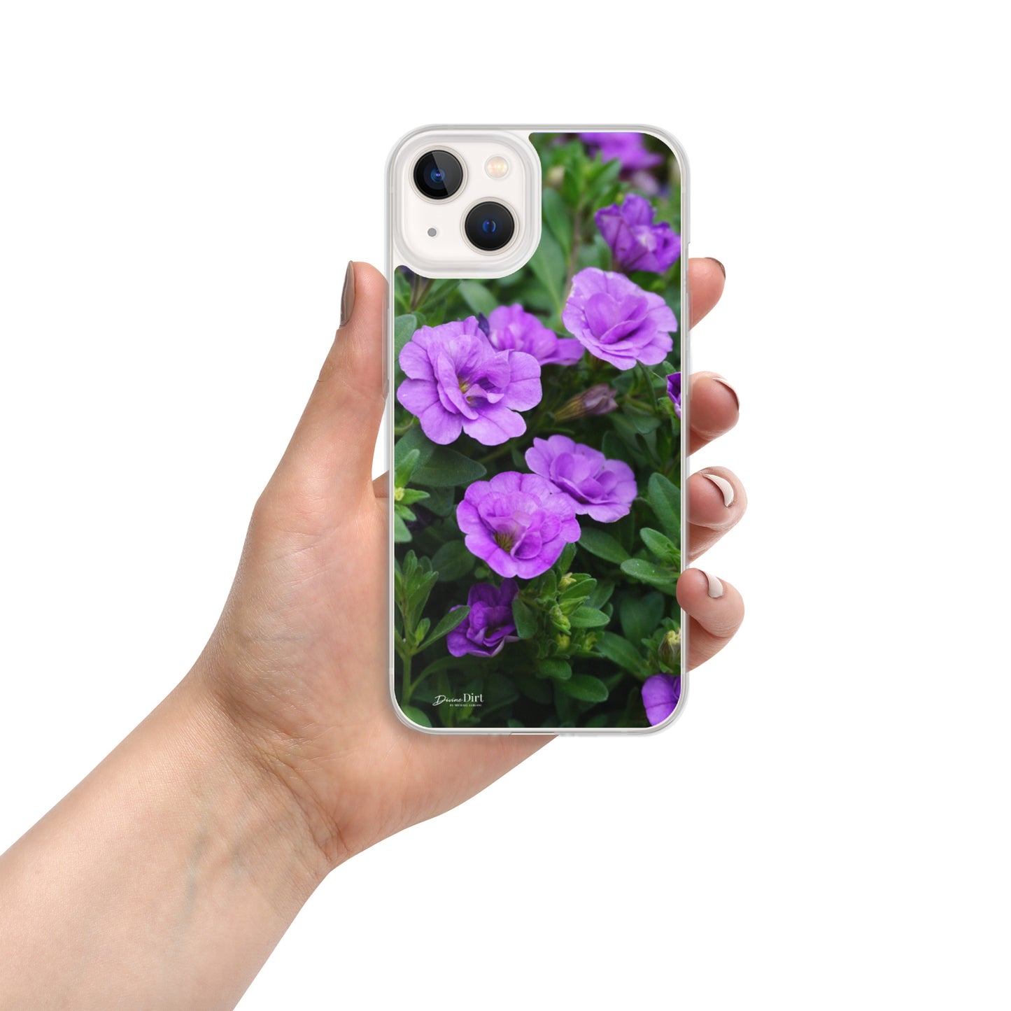 Purple Petunias iPhone Case