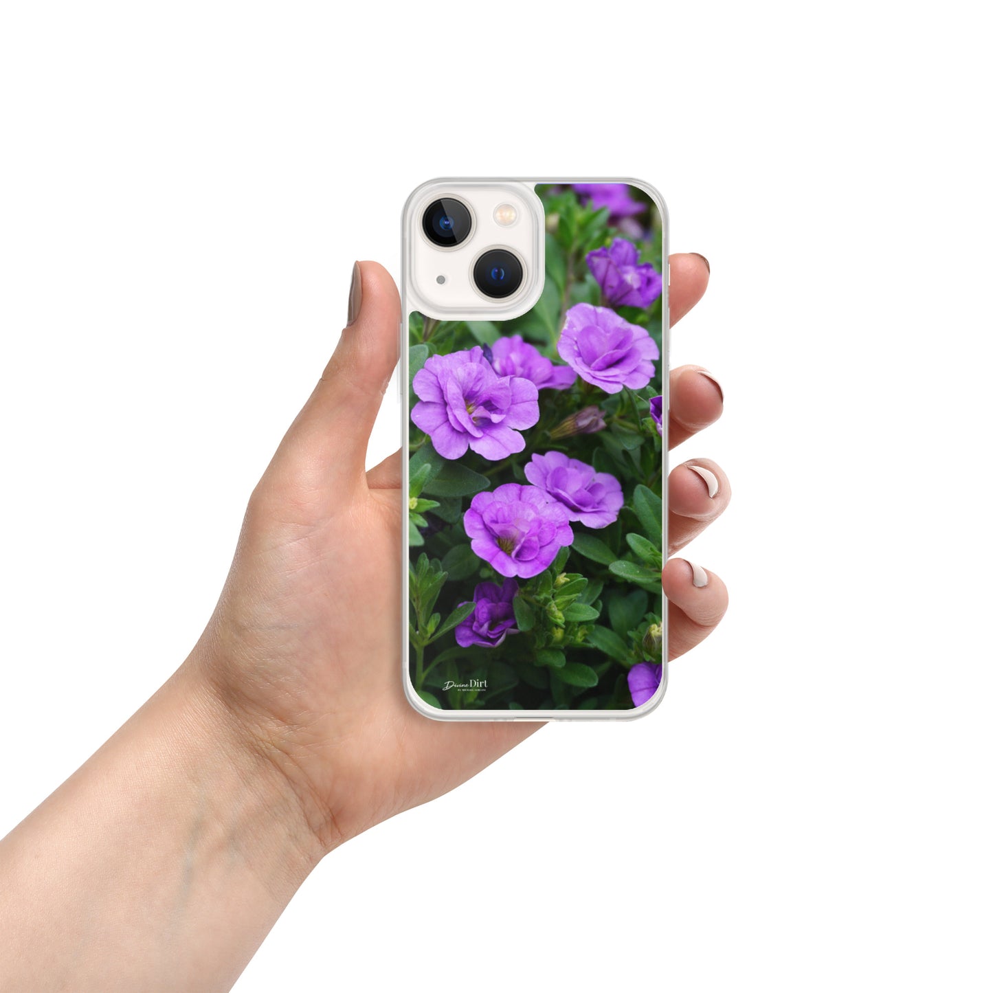 Purple Petunias iPhone Case