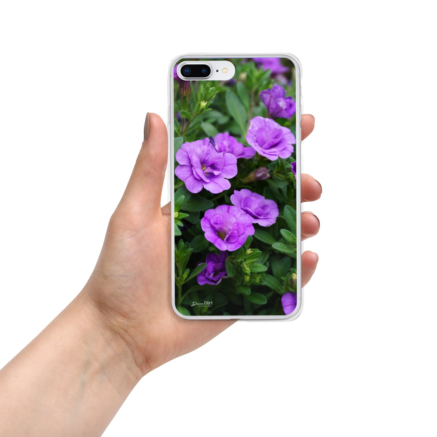 Purple Petunias iPhone Case