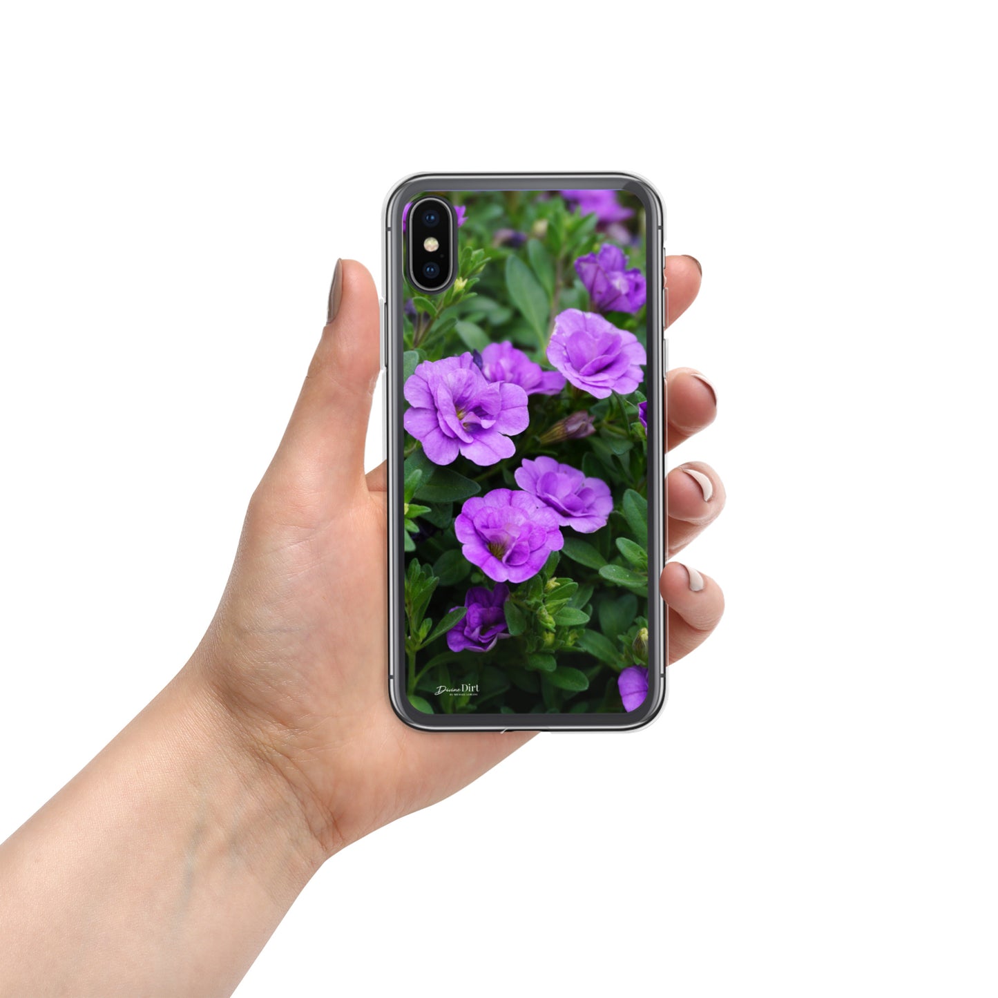 Purple Petunias iPhone Case