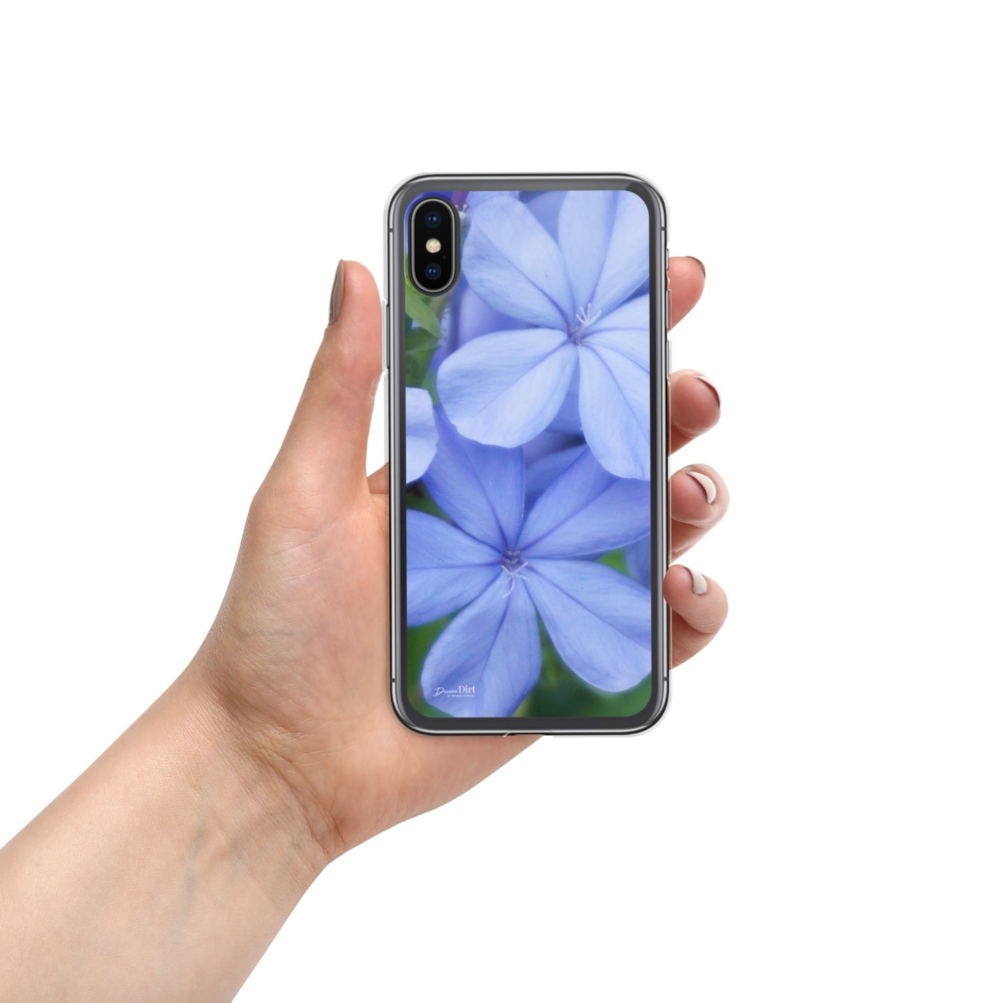 Blue Plumbago iPhone Case