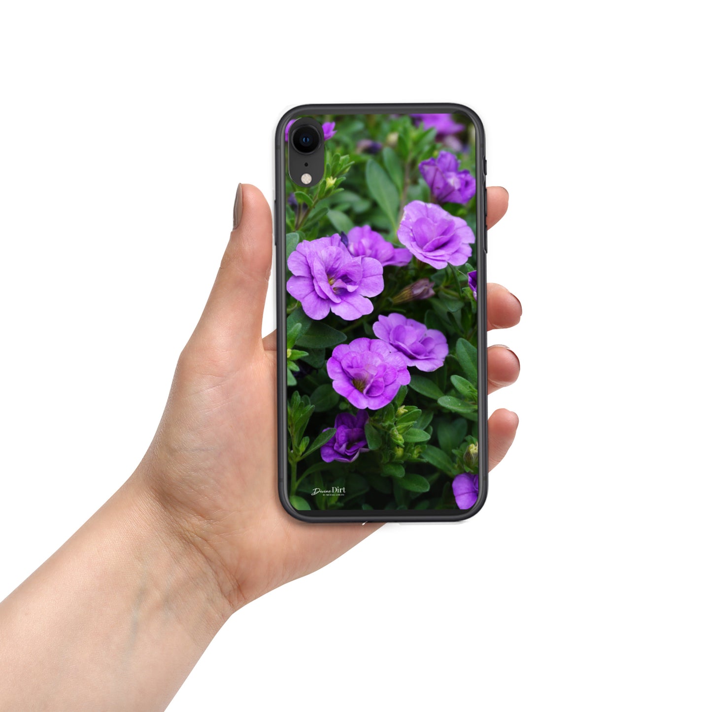 Purple Petunias iPhone Case