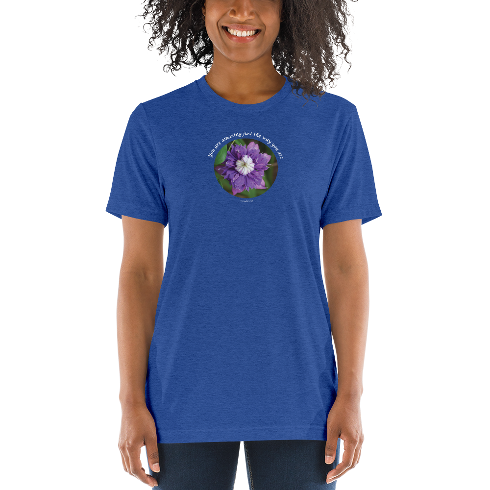 You are amazing just the way you are_Unisex Tri-Blend T-Shirt | Bella + Canvas 3413
