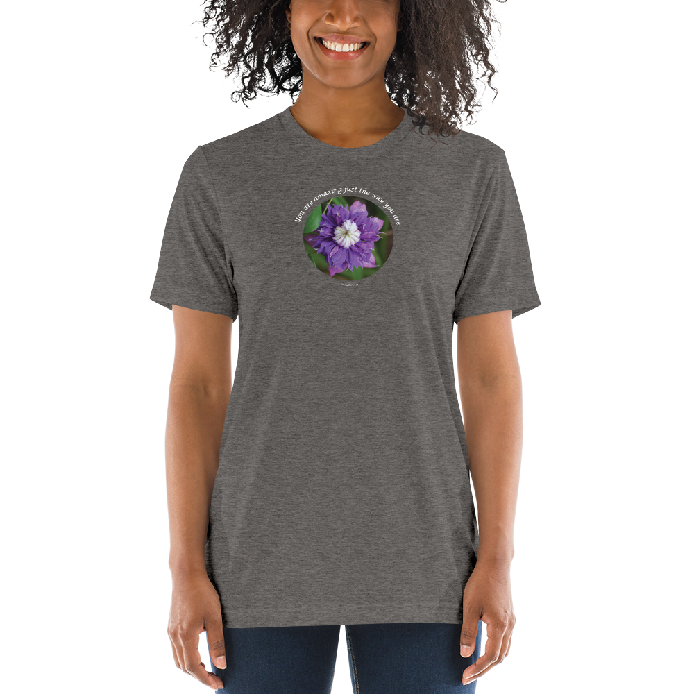 You are amazing just the way you are_Unisex Tri-Blend T-Shirt | Bella + Canvas 3413