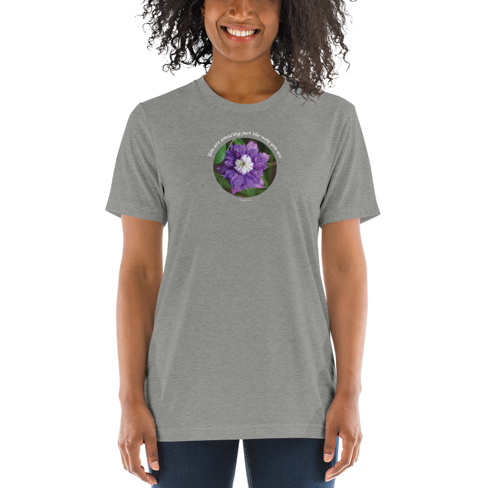 You are amazing just the way you are_Unisex Tri-Blend T-Shirt | Bella + Canvas 3413
