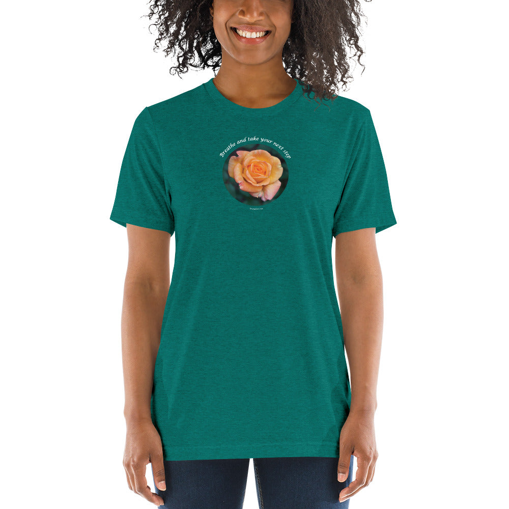 Breathe and take your next step! The tri-blend Bella Canva_Short sleeve t-shirt