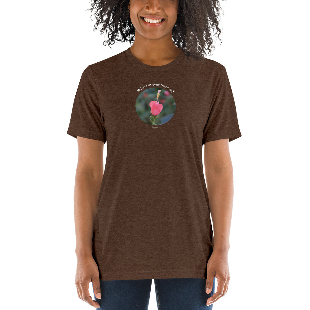 Believe in your truest self_Unisex Tri-Blend Short sleeve T-Shirt | Bella + Canvas 3413