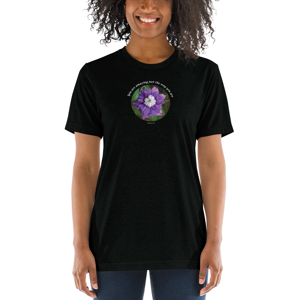 You are amazing just the way you are_Unisex Tri-Blend T-Shirt | Bella + Canvas 3413