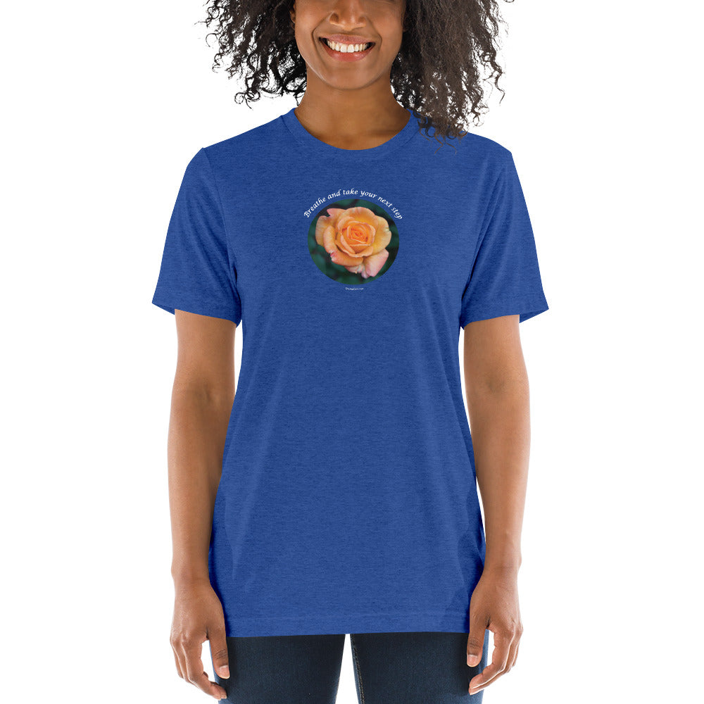 Breathe and take your next step! The tri-blend Bella Canva_Short sleeve t-shirt
