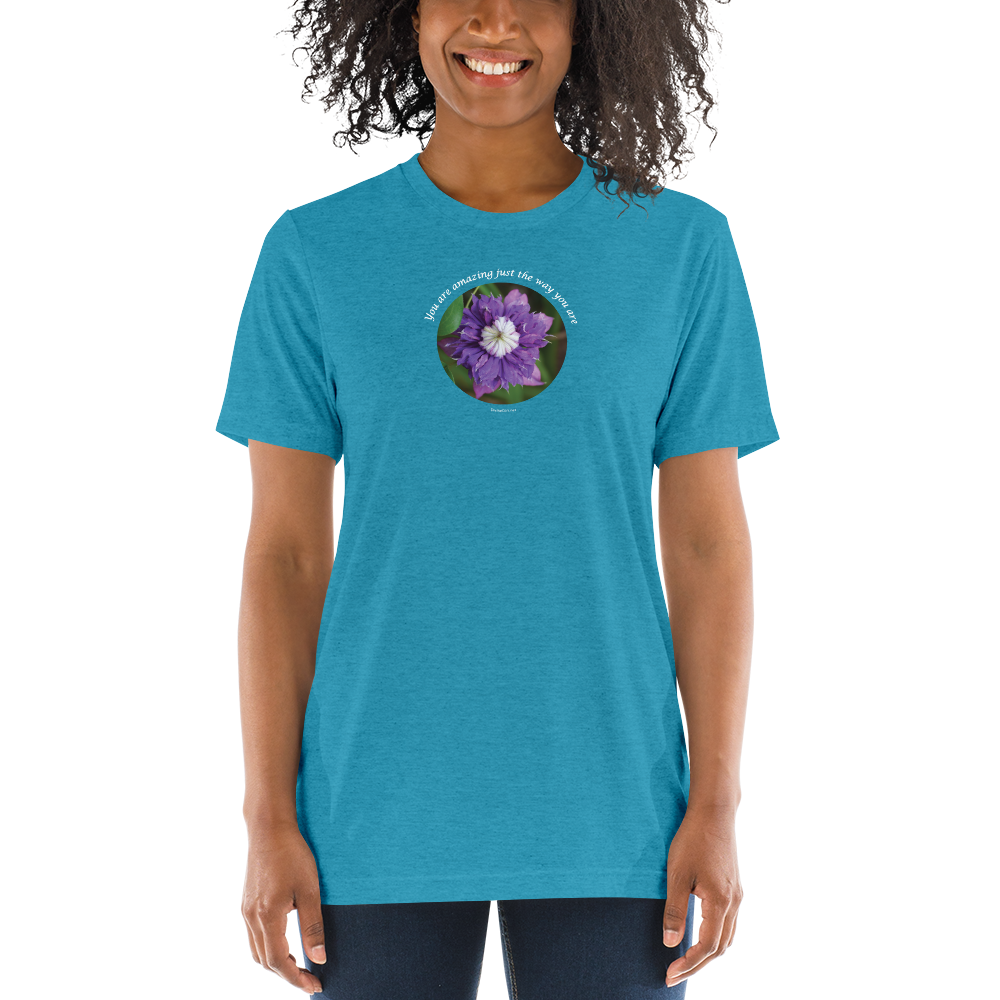 You are amazing just the way you are_Unisex Tri-Blend T-Shirt | Bella + Canvas 3413