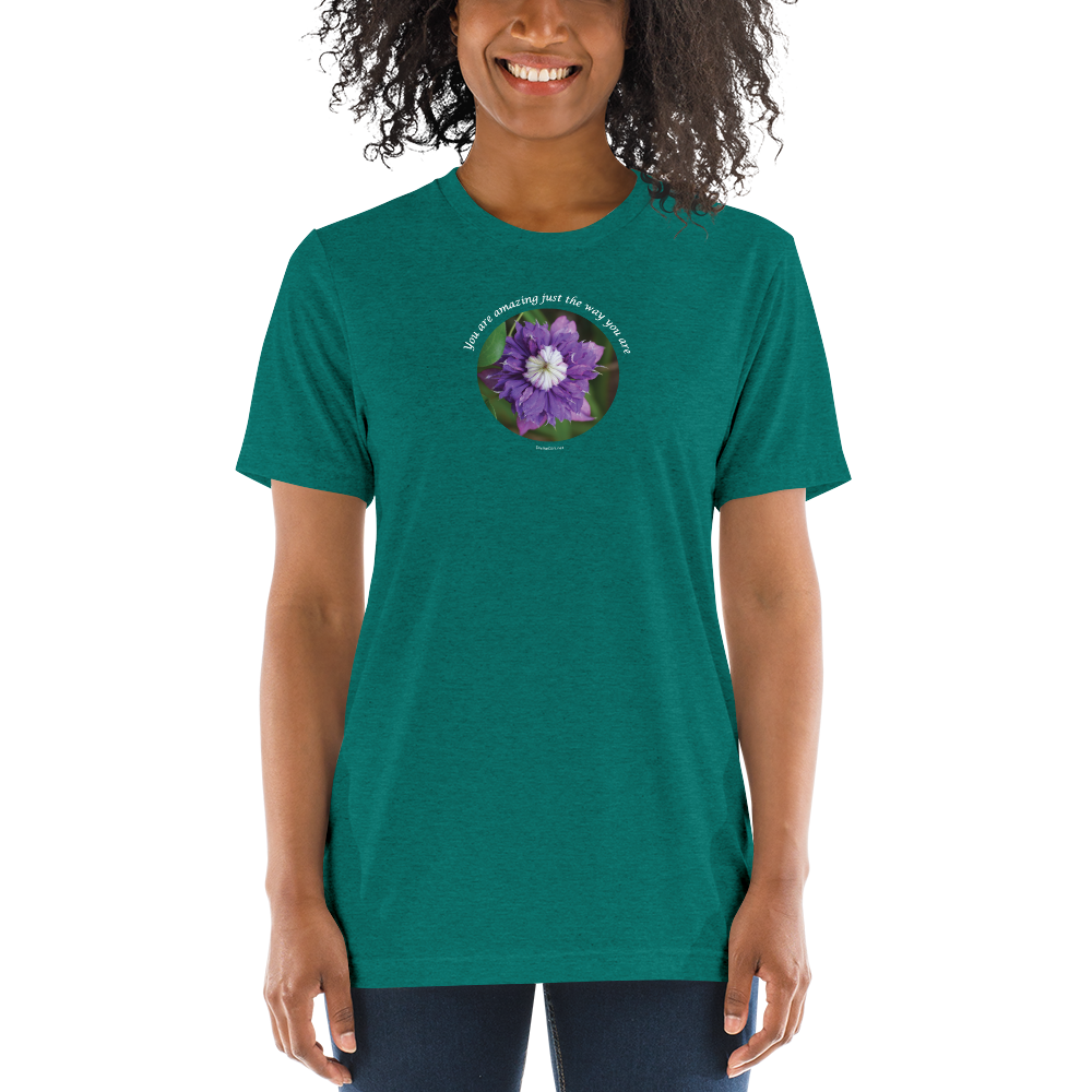 You are amazing just the way you are_Unisex Tri-Blend T-Shirt | Bella + Canvas 3413