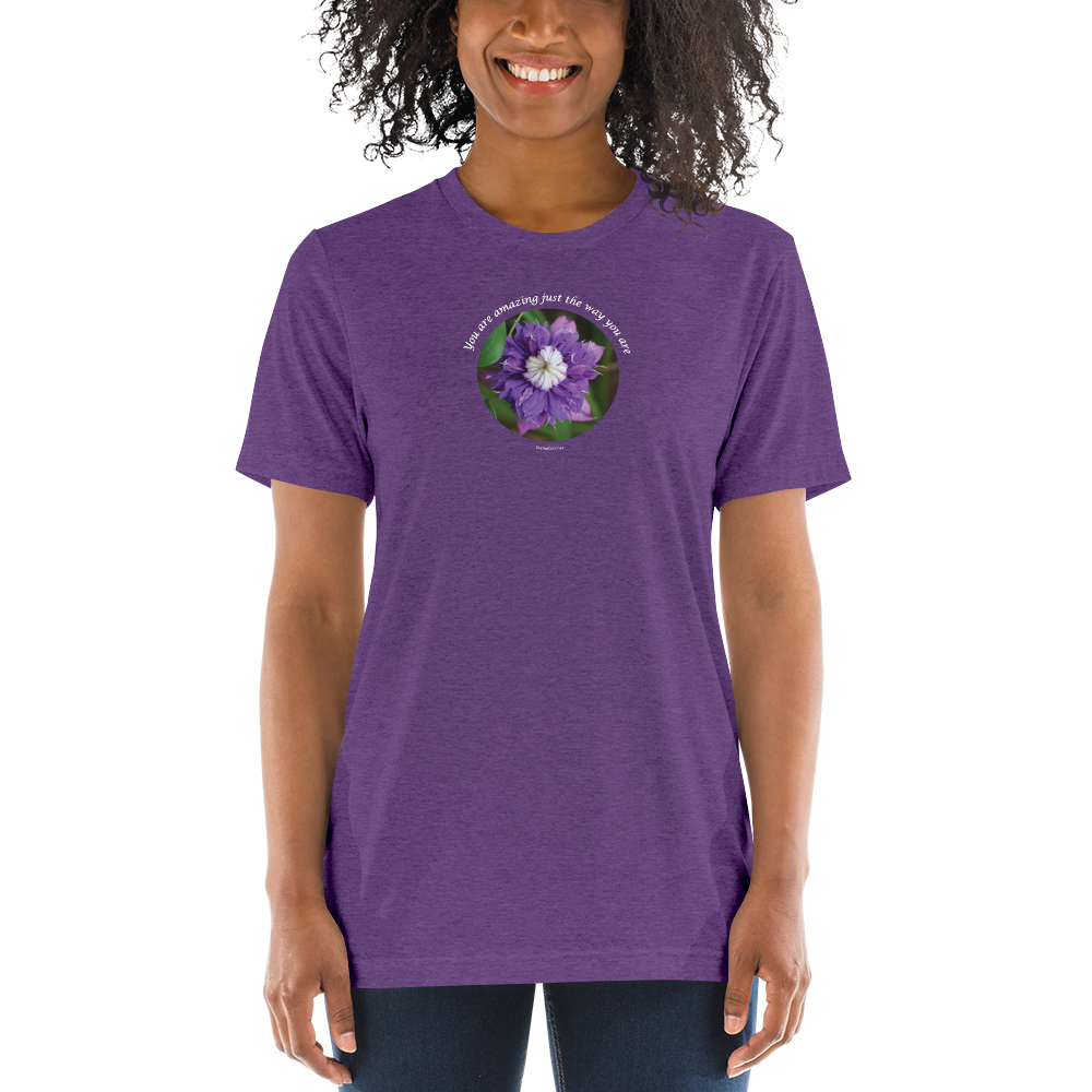 You are amazing just the way you are_Unisex Tri-Blend T-Shirt | Bella + Canvas 3413
