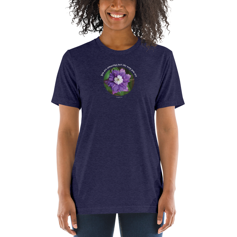 You are amazing just the way you are_Unisex Tri-Blend T-Shirt | Bella + Canvas 3413