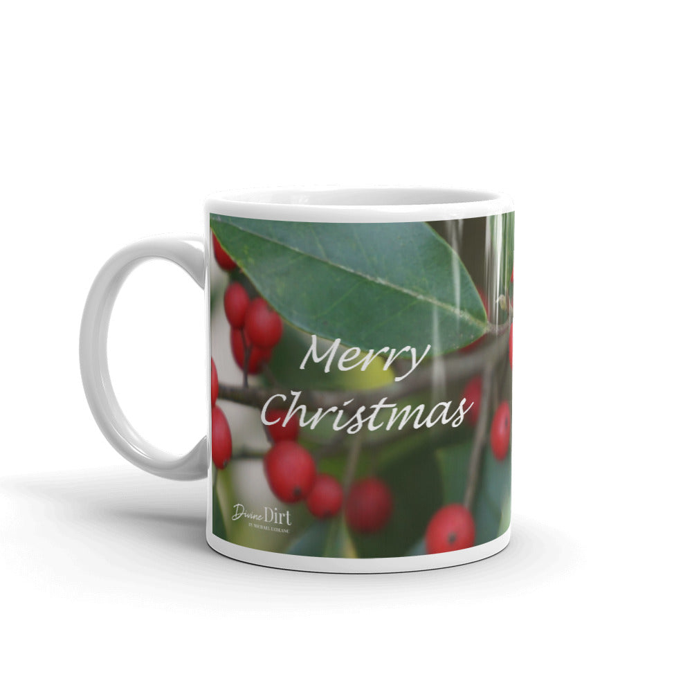 Holiday Holly Berries "Merry Christmas"