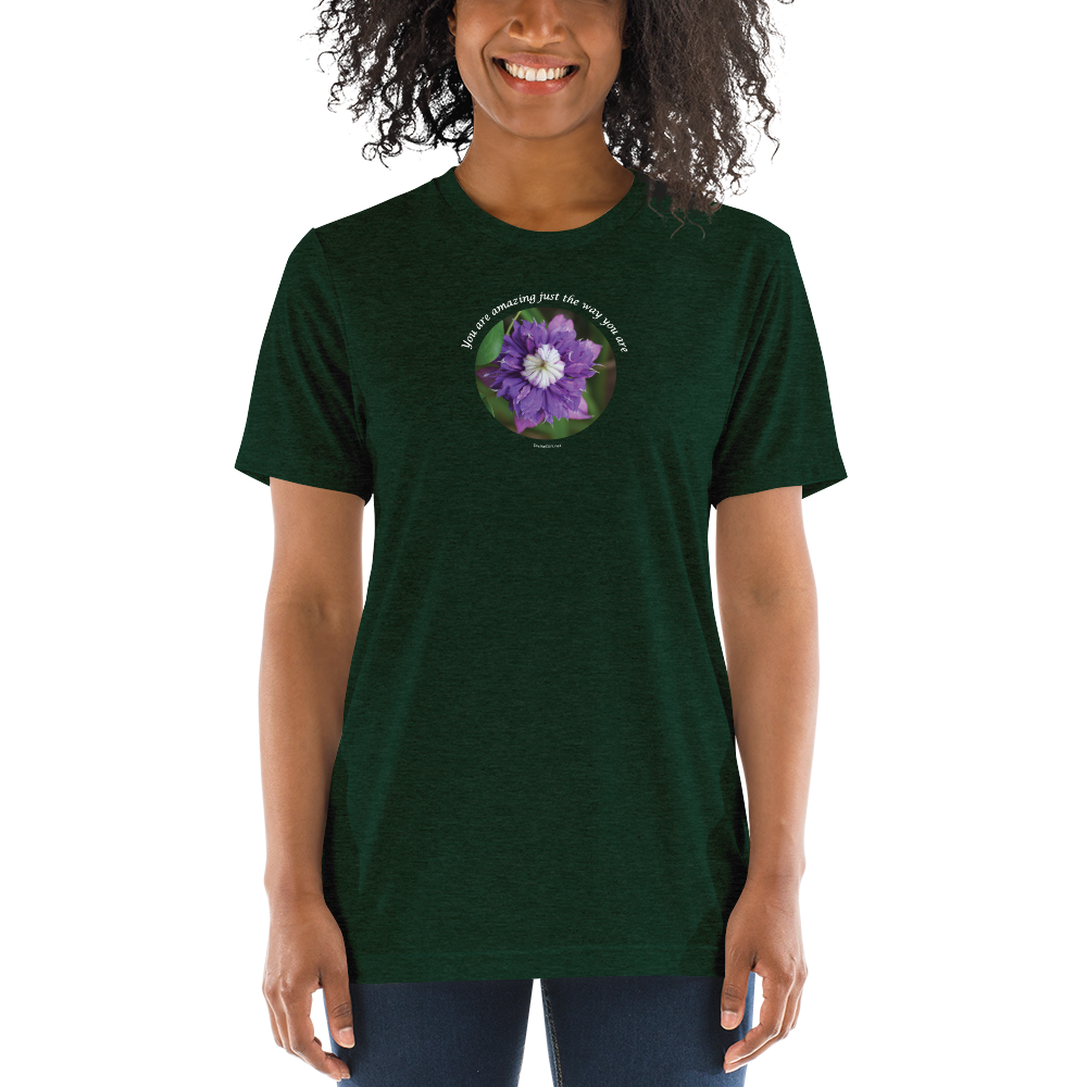 You are amazing just the way you are_Unisex Tri-Blend T-Shirt | Bella + Canvas 3413