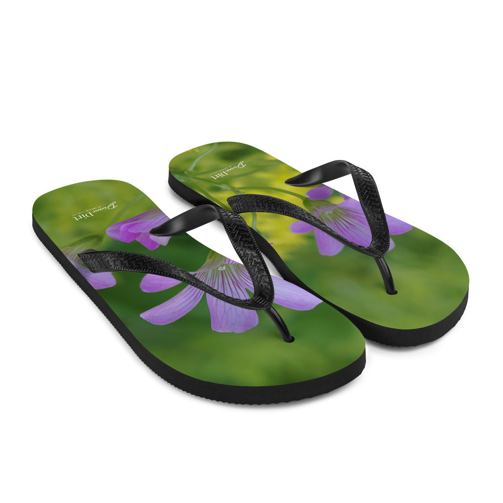'Unplanned Beauty'. Oxalis & Sedum Flip-Flops