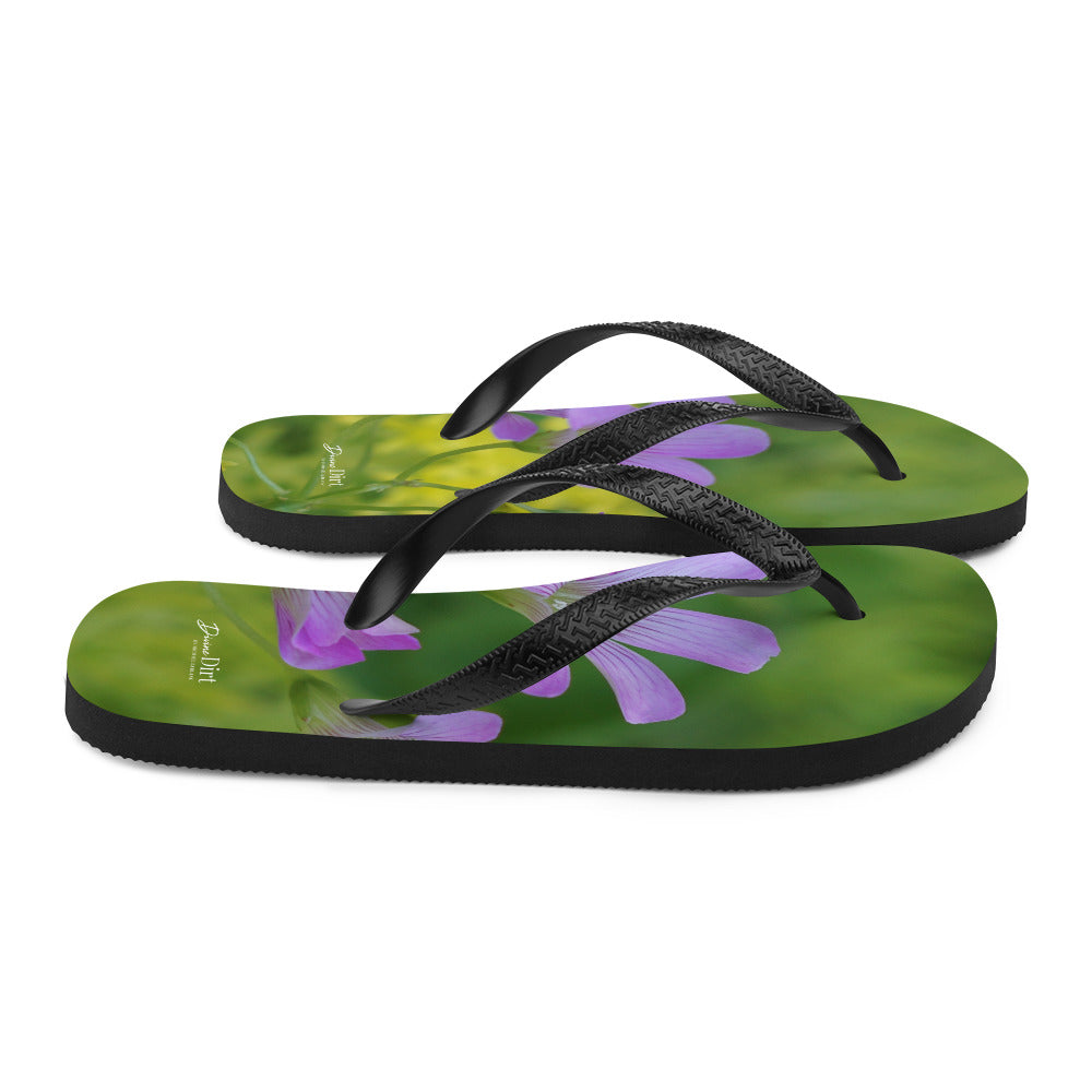 'Unplanned Beauty'. Oxalis & Sedum Flip-Flops
