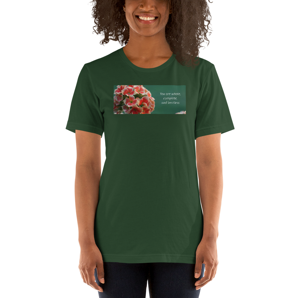 "You are whole, complete and limitless" Kalanchoe. Short-Sleeve T-Shirt