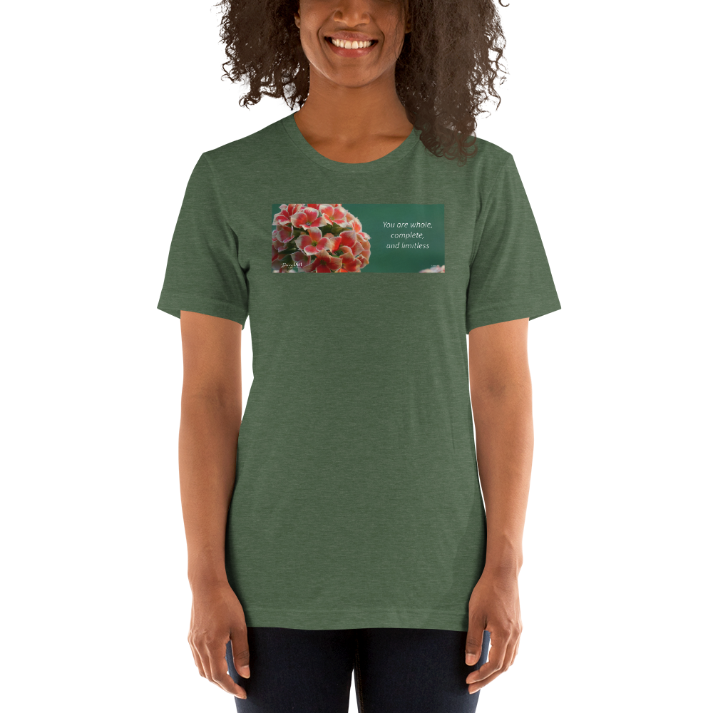 "You are whole, complete and limitless" Kalanchoe. Short-Sleeve T-Shirt