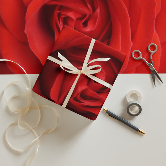 Red Rose Wrapping paper sheets