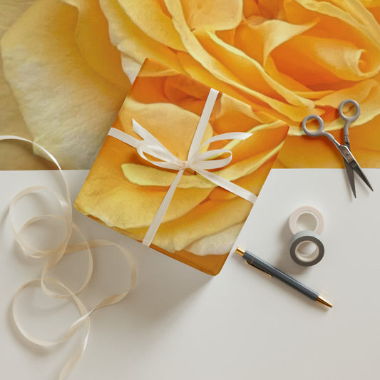 Yellow Roses Wrapping paper sheets