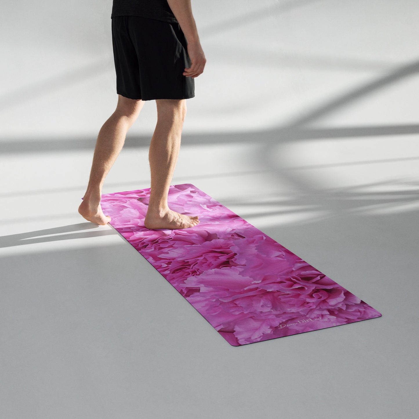 Pink Carnations Yoga mat