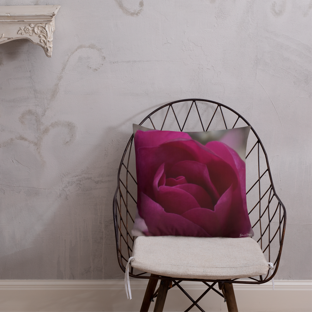 Pink Tulip Magnolia Premium Pillow