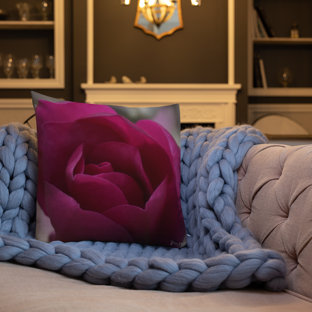 Pink Tulip Magnolia Premium Pillow