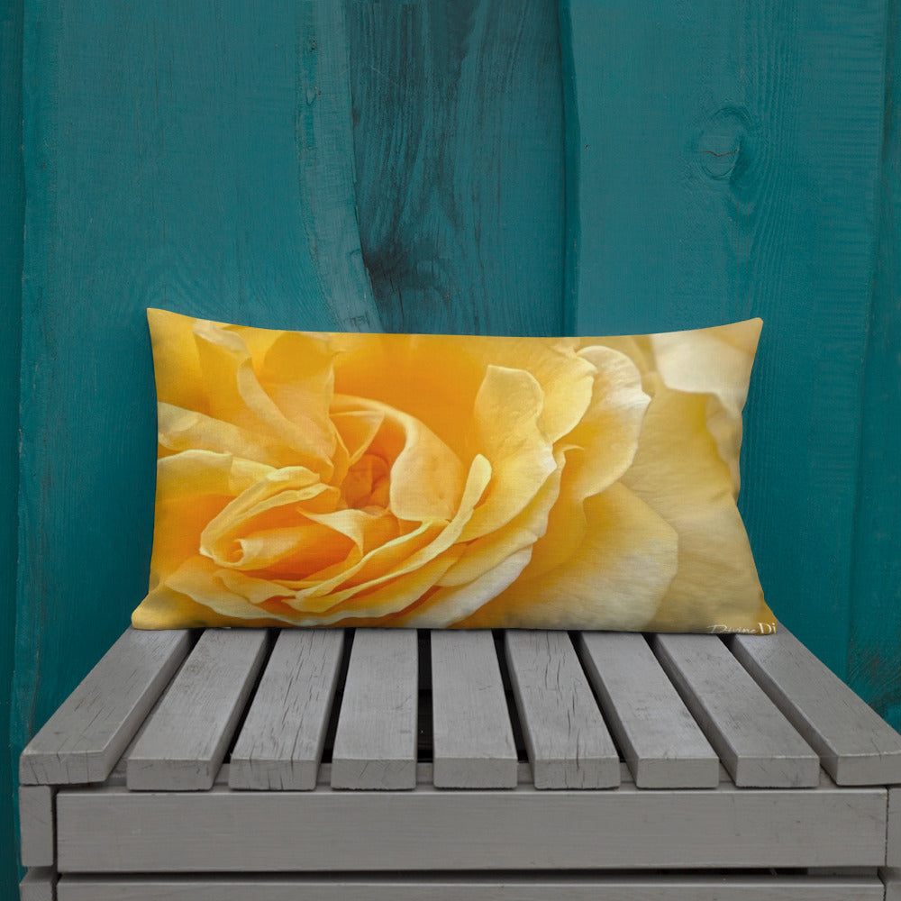 Yellow Rose Premium Pillow