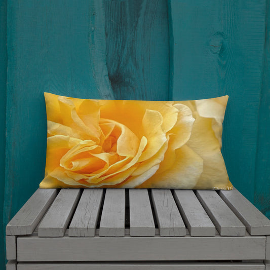 Yellow Rose Premium Pillow